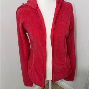 The North Face Red Hooded Fleece Jacket